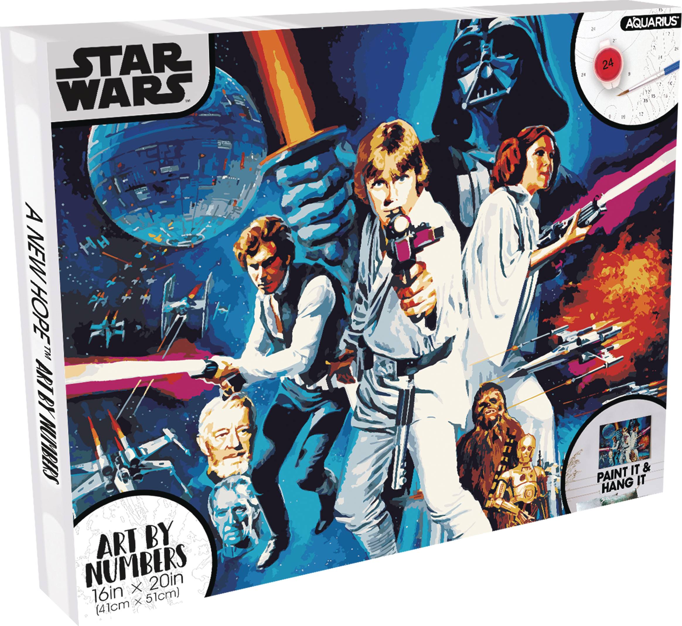 FEB238338 - STAR WARS EPISODE 4 ART BY NUMBERS PAINTING KIT - Previews World